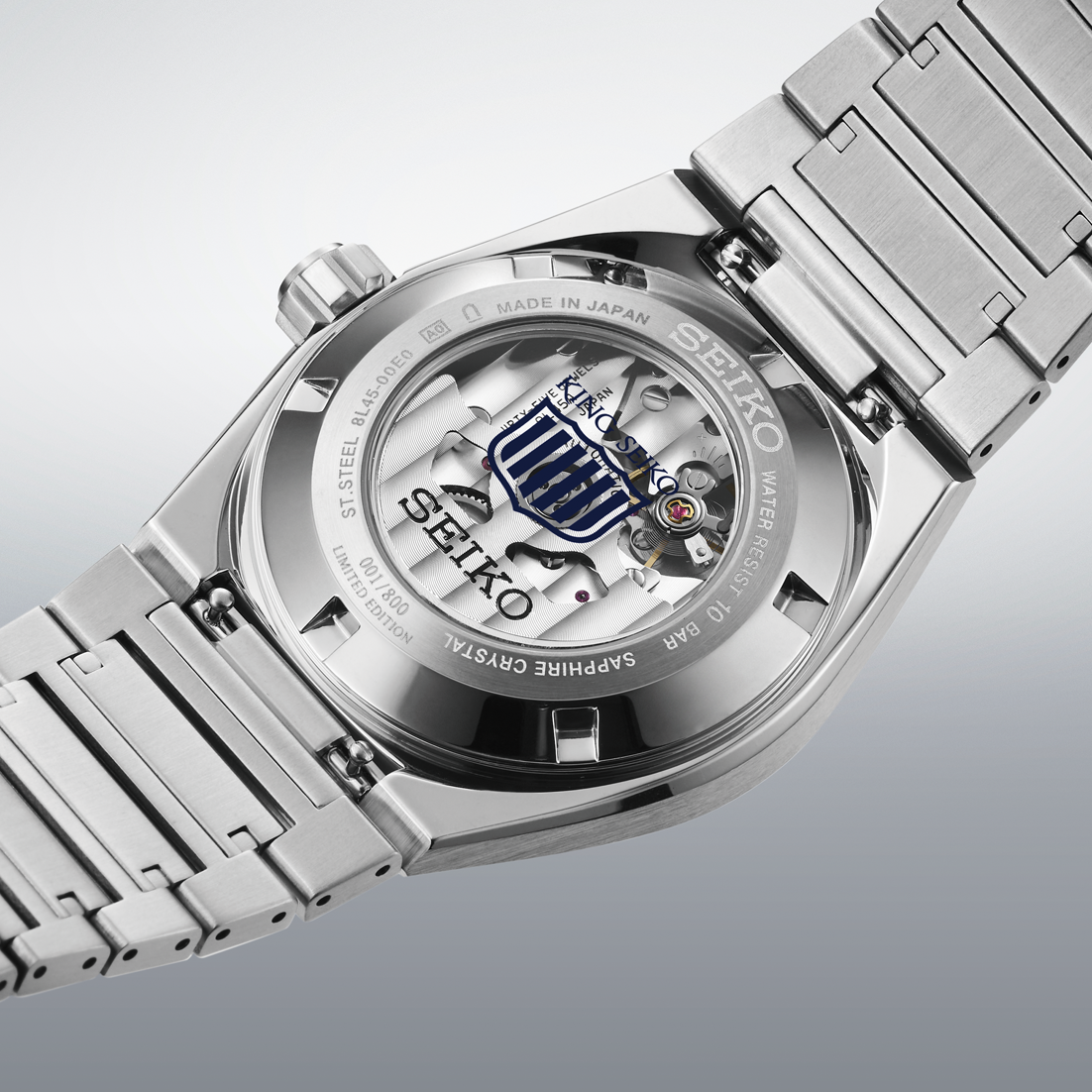 Seiko King Seiko VANAC HKF004J1 Men's Limited Edition Automatic Watch Silver-White Blue